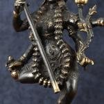 Indonesian Bronze Dancing Mahakali Statue | 16.5" Black Edition | Rare Sacred Art | Four-Armed Dynamic Beauty | Jaipurio